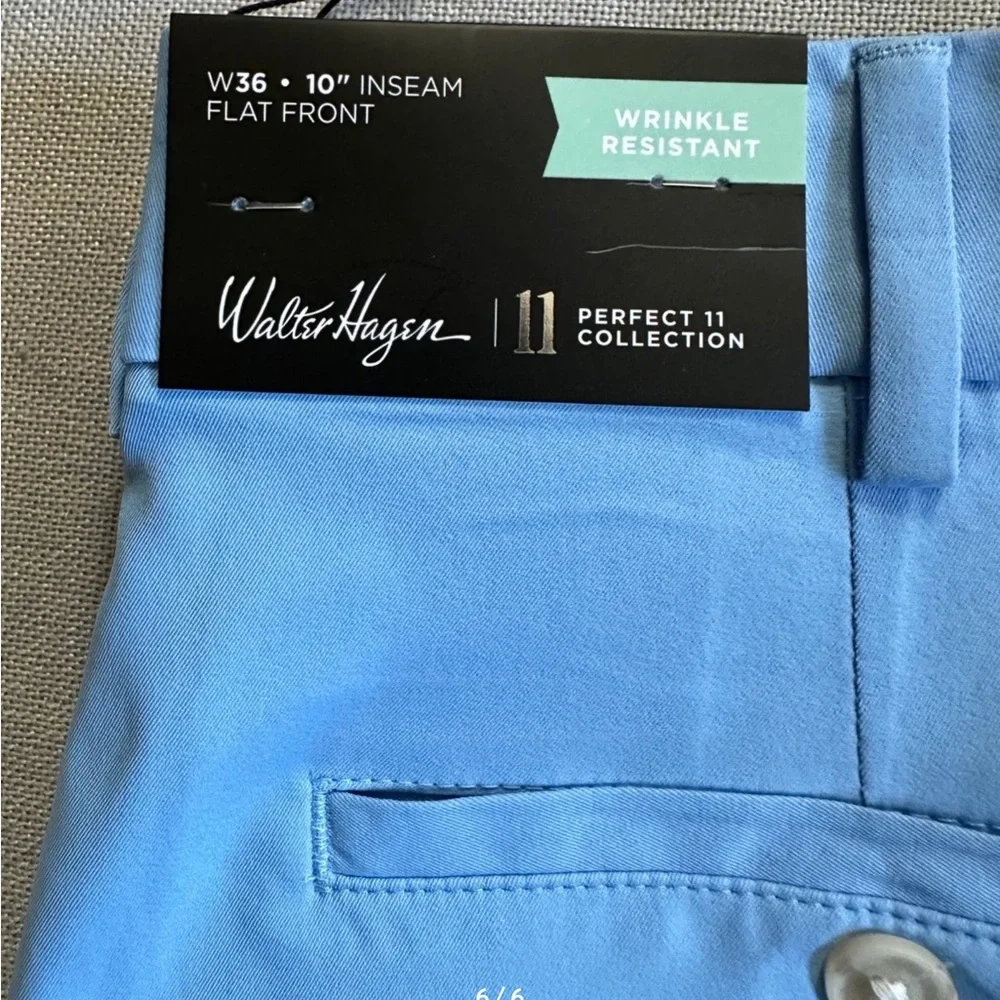 Walter Hagen Perfect 11 Blue Golf Shorts - Picture 6 of 9